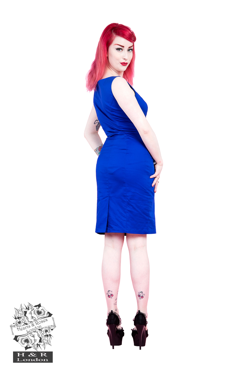 Blue Sailor Pencil Dress